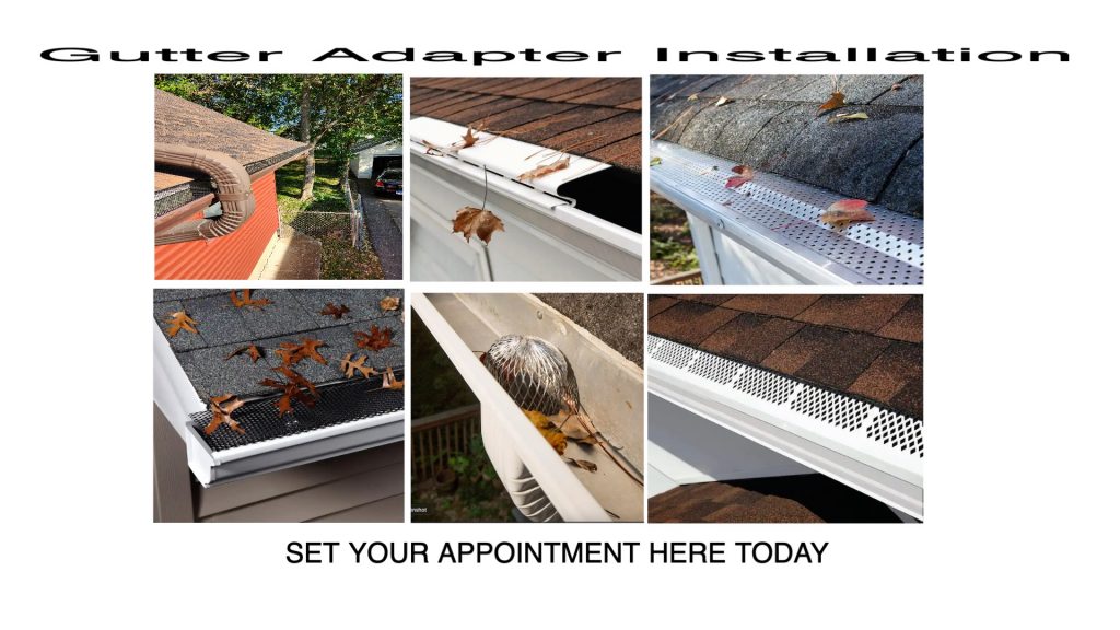 Canrestoration gutter adapter installation-set you appointment here today